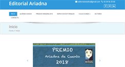 Desktop Screenshot of editorialariadna.com