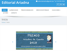 Tablet Screenshot of editorialariadna.com